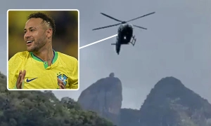 Neymar hội quân cùng tuyển Brazil bằng trực thăng riêng